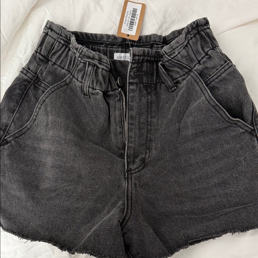 Vestique Charcoal High Waist Women's Shorts